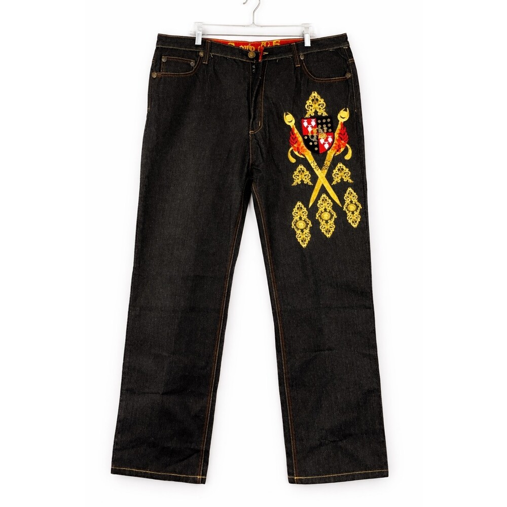 AUTHENTIC CROWN HOLDER RAW Dark Denim COLOR JEANS SIZE 42 NWT New L100 Read